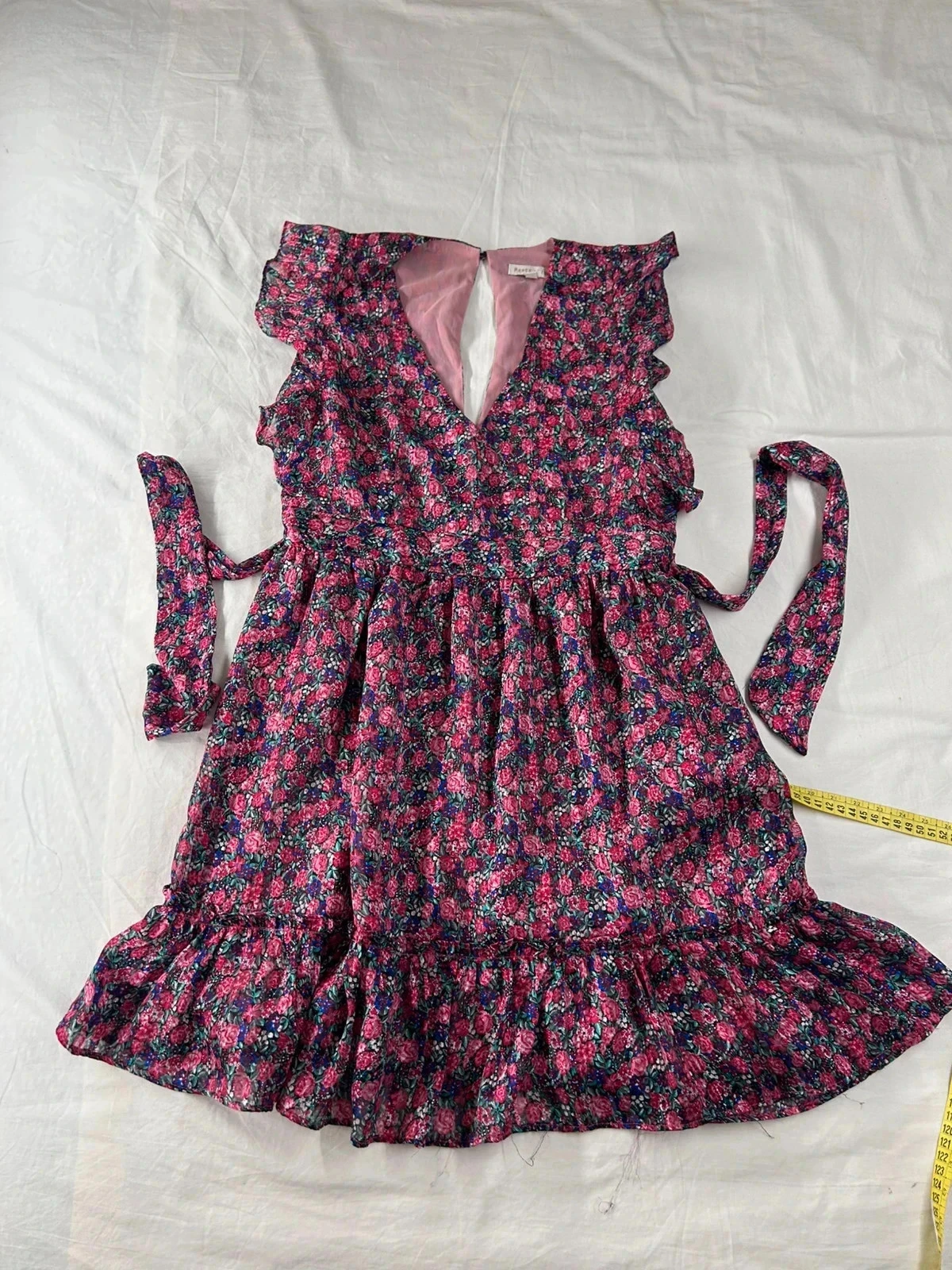 Robe d’été à motifs violet vintage peace n’love